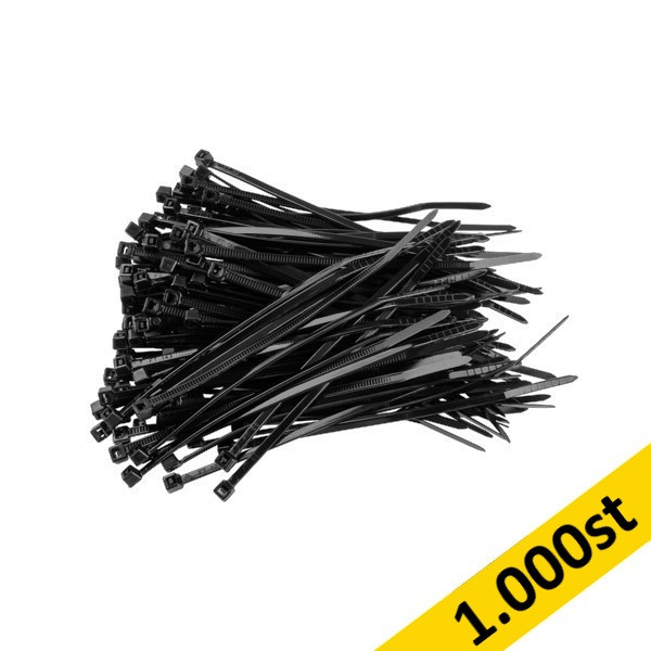 Buntband 100 x 2,5mm | svart 1.000st 302218 - 1