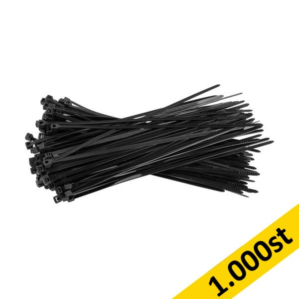 Buntband 200 x 3,6mm | svart 1.000st 302219 - 1