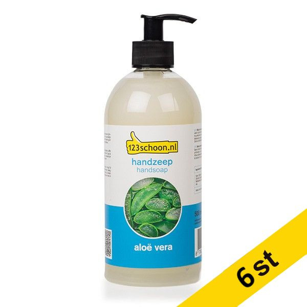 123inkt Handtvål 500ml | Eco Soft Aloe Vera | 6st  SDR06202 - 1