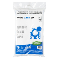 123inkt Miele G/H/N microfiber 3D dammsugarpåsar | 10 påsar + 1 filter (varumärket 123ink)  SMI01006