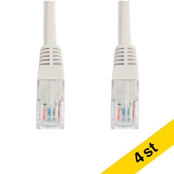 Nätverkskabel 3m CAT6a U/UTP | grå 4st 302503 - 1