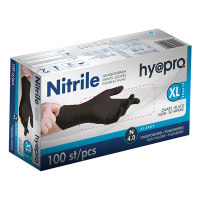 123inkt Nitrilhandskar XL (10) | puderfria | svart | 100st | hy@pro  SDR05188