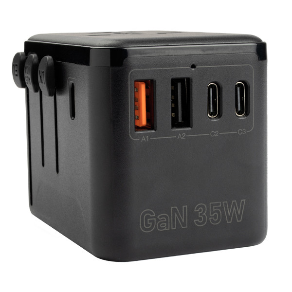 123inkt Reseadapter 35W med 2 USB A + 3 USB-C  390043 - 5