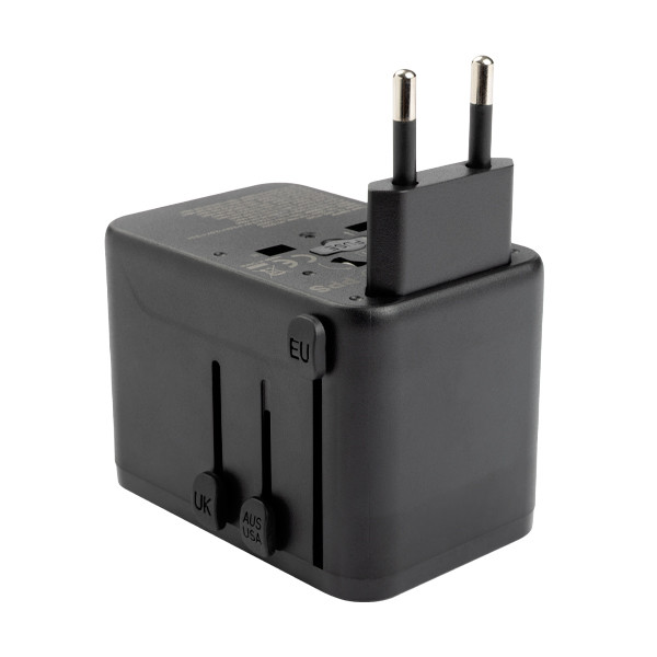 123inkt Reseadapter 45W med 1 USB A + 3 USB-C  390044 - 2