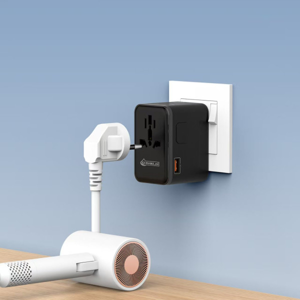 123inkt Reseadapter 45W med 1 USB A + 3 USB-C  390044 - 8