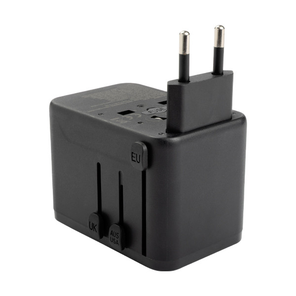 123inkt Reseadapter 67W med 1 USB A + 3 USB-C  390045 - 2