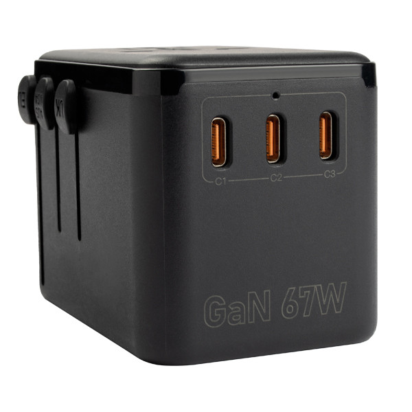 123inkt Reseadapter 67W med 1 USB A + 3 USB-C  390045 - 5