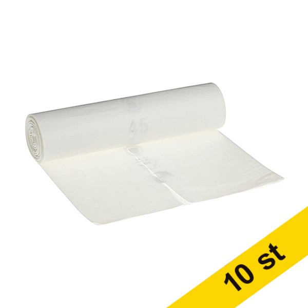 123inkt Sopsäck 150L transparent | 10st x10  SDR05258 - 1