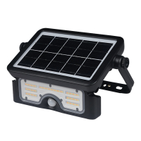 Solcellsstrålkastare med rörelsesensor | Fukuoka | 3000-6000K | IP65 |svart LDR08855