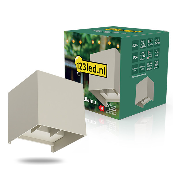 Vägglampa | Amarillo Up & Down | 1800-2700K | IP54 | 5.5W | sandfärgad LDR08871 - 1
