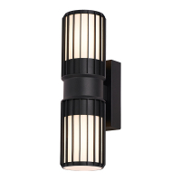Vägglampa 2xE27 | Nashville Up & Down | IP54 | mattsvart LDR08862