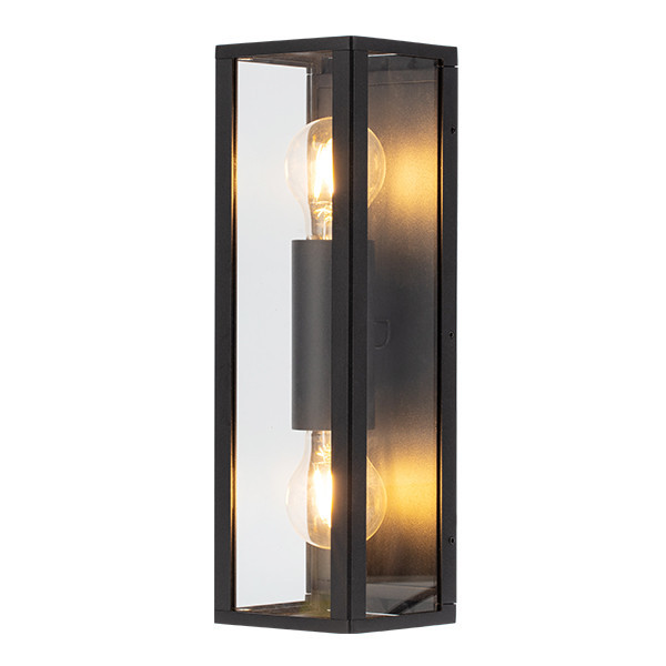 Vägglampa 2xE27 | Seattle Up & Down | IP44 | svart LDR08850 - 1
