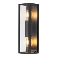 Vägglampa 2xE27 | Seattle Up & Down | IP44 | svart LDR08850