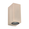 Vägglampa 2xGU10 | San Fransisco Up & Down | IP44 | sandfärgad LDR08844 - 1