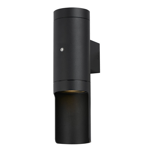 Vägglampa GU10 med skymningssensor | New Orleans | IP44 | svart LDR08860 - 1