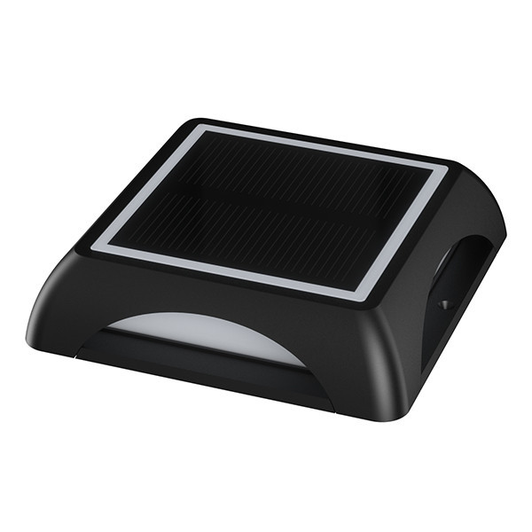 Vägglampa solcell | Bari fyrkant | 3000K | IP65 | svart LDR08729 - 1