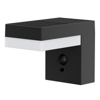 Vägglampa solcell | Rörelse- & skymningssensor | Bologna | 3000K | IP44 | svart LDR08732