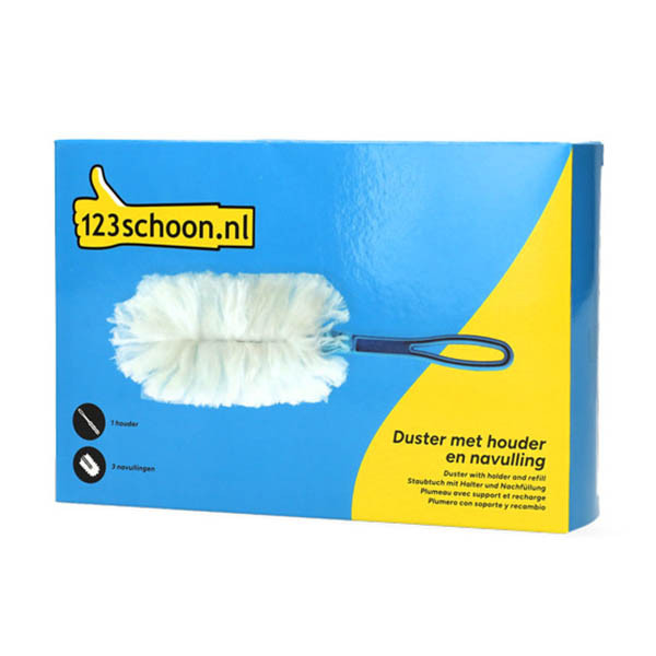 123schoon Duster med hållare + refill | 3st 46620148c SSW00520C SSW00567C SSW00571C SDR06383 - 1