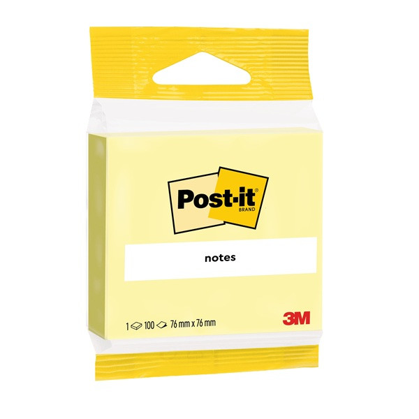 [] Post-it lappar 76mm x 76mm | 3M | kanariegul | 100 ark | 1st SE001460 - 1