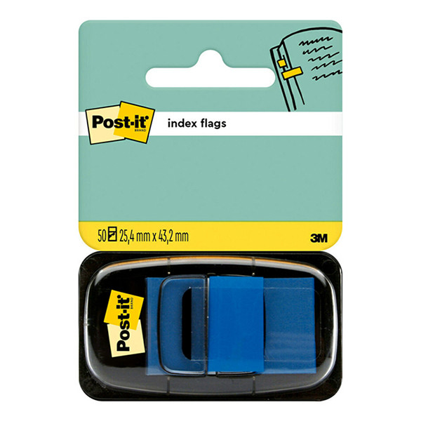 3M Indexflik 25,4mm x 43,2mm | 3M Post-it | blå | 50st 680BLU 201494 - 1