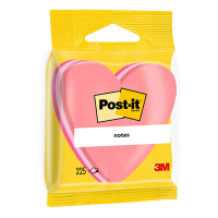 3M Post-it Die-Cut hjärta 70mm x 70mm | 3M | fuchsia/rosa/ljusrosa | 225 ark | 3st 2007H 214581