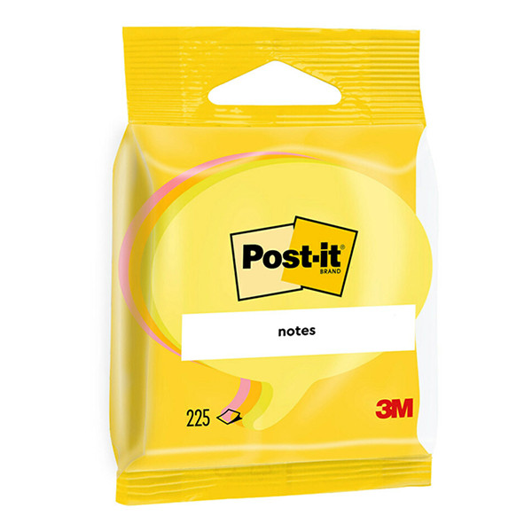 3M Post-it Die-Cut pratbubbla 70mm x 70mm | 3M | gul/vit/ultragul | 225 ark | 3st 2007SP 214580 - 1