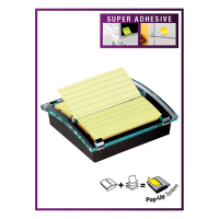 3M Post-it Z-lappar dispenser millennium med superklibbiga lappar | 3M | 101mm x 101mm C2016 201028