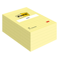 3M Post-it lappar 102mm x 152mm | 3M | linjerade gul | 100 ark 660YEL 201465