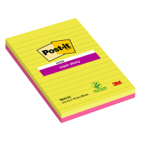 3M Post-it lappar 125mm x 200mm | 3M | supersticky 2 färger | 45 ark | 2st 5845SS 201058