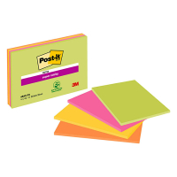 3M Post-it lappar 149mm x 200mm | 3M | blandade färger | 45 ark x4 6845-SSP 201418