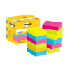Post-it lappar 38mm x 51mm | 3M | blandade neonfärger | 100 ark | 12st 425603 - 1