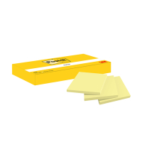 Post-it lappar 38mm x 51mm | 3M | gul | 100 ark | 3st 201029