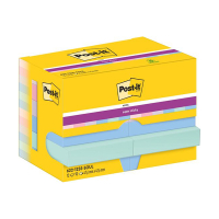 3M Post-it lappar 47,6mm x 47,6mm | 3M | blandade pastellfärger | 90 ark | 12st 622-12SS-SOUL 201009