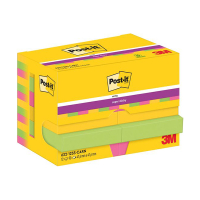 Post-it lappar 47,6mm x 47,6mm | 3M | supersticky blandade färger| 90 ark | 12st