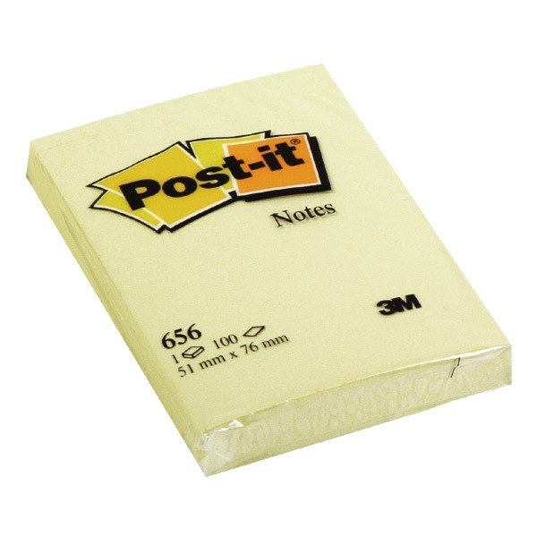 3M Post-it lappar 51mm x 76mm | 3M | gul | 100 ark 656GE 201002 - 1