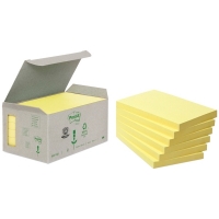 3M Post-it lappar 76mm x 127mm | 3M | återvunnet papper gul | 100 ark | 6st 655-1B 201394