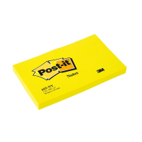 Post-it lappar 76mm x 127mm | 3M Neon | gul | 100 ark | 1st SE001451