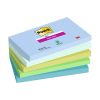 Post-it lappar 76mm x 127mm | 3M Super Sticky Oasis | blandade färger | 90 ark | 5st 425610 - 1