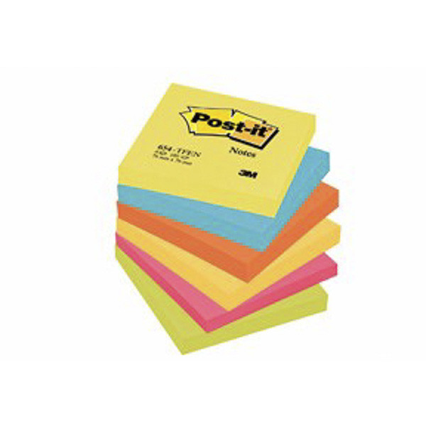 Post-it lappar 76mm x 76mm | 3M | energetic | 100 ark | 6st 214535 - 1