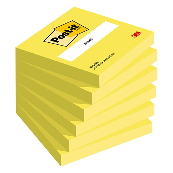 3M Post-it lappar 76mm x 76mm | 3M | neongul | 100 ark 654NYEL 201495 - 1