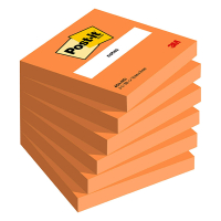 3M Post-it lappar 76mm x 76mm | 3M | neonorange | 100 ark 654NORA 201496