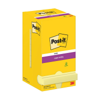 3M Post-it lappar 76mm x 76mm | 3M | supersticky gul | 90 ark | 12st 654-12SS-CY 201023