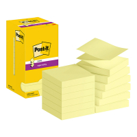 3M Post-it lappar 76mm x 76mm | 3M | supersticky gul | 90 ark | 12st R330-12SS-CY 201001