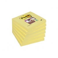 3M Post-it lappar 76mm x 76mm | 3M | supersticky gul | 90 ark 6st⭐ 6546SSCY 238333