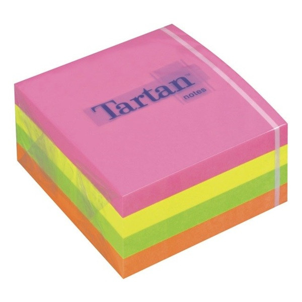 Post-it lappar 76mm x 76mm | 3M Tartan | blandade färger | 400 ark | 1st SE001452 - 1