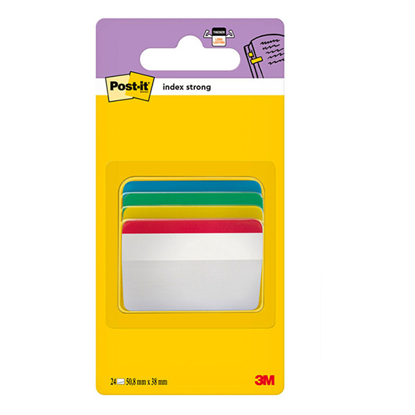 3M Post-it lappar böjda indexflikar för hängmappar | 3M | 24st 686A-1 201370 - 1