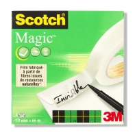 3M Scotch Magic Invisible Dokumenttejp 19mm x 66m