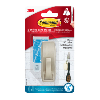 3M Självhäftande krok | 3M Command | krom | 1,3kg | 2st WMR02BNC 214507
