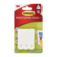 Självhäftande tavelupphängningsstrips medium | 3M Command | vit | 4st 214524