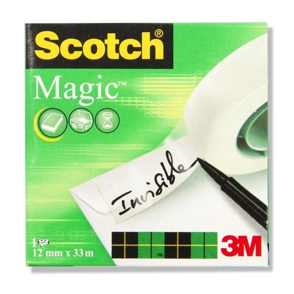 3M Tejp 12mm x 33m | 3M Scotch Magic 8101233 201254 - 1